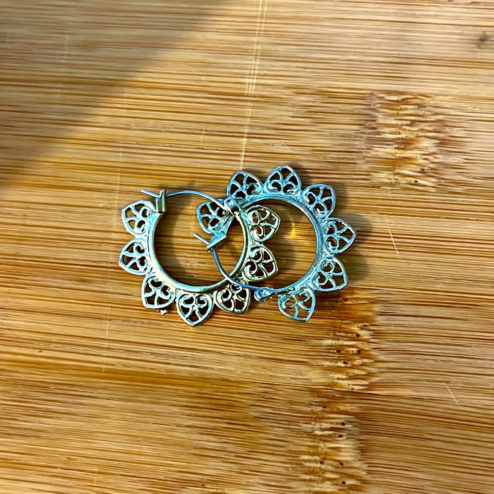 Gold Petal Earrings